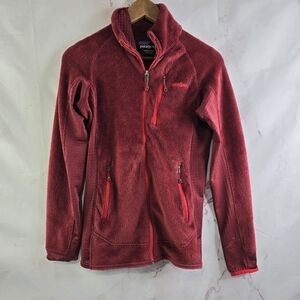 Patagonia Jacket Womens Small Red Fleece Full Zip Micro Grid R2 Regulator